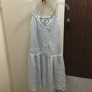 LC Lauren Conrad drop waist lace trim dress